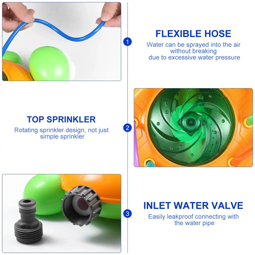Toyvian Tortoise Sprinkler moisture Spraying Turtle Toys For Swimming Pool Garden Lawn Outdoor