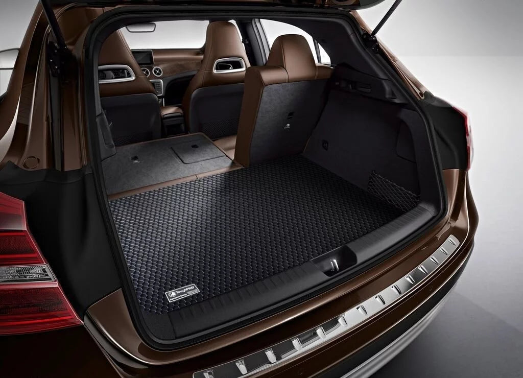 ToughPRO - Trunk Mat appropriate with NISSAN Altima - All atmospheric conditions Heavy Duty (Made in USA) - Black Rubber - 2010
