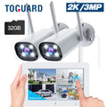 Toguard W300  Security Camera System 8CH 1080P NVR 4Pc, Waterproof Wi-Fi CCTV Surveillance with Email Alert, Night Vision, Remote Access, Motion Alert & Detection (Only Supports 2.4GHz Wi-Fi)