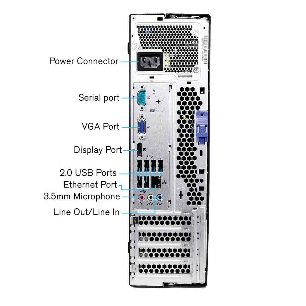 M91 ThinkCentre Desktop Computer  Core I5 3.2GHz 8GB RAM 750GB HDD Windows 10 Professional Includes Bluetooth