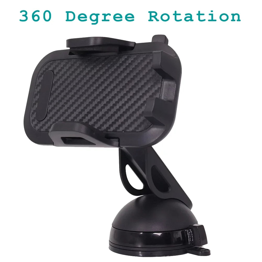 Windshield Dash Car Mount w 2-Port USB 30W Fast Charger for  Galaxy Note 9 8 A9 A50 - Sonim XP8 XP3 -  Mi 9 - ZTE ZMax Pro Z981, Max XL, Grand X4 X3 X Max 2, Champ, Blade Z Max