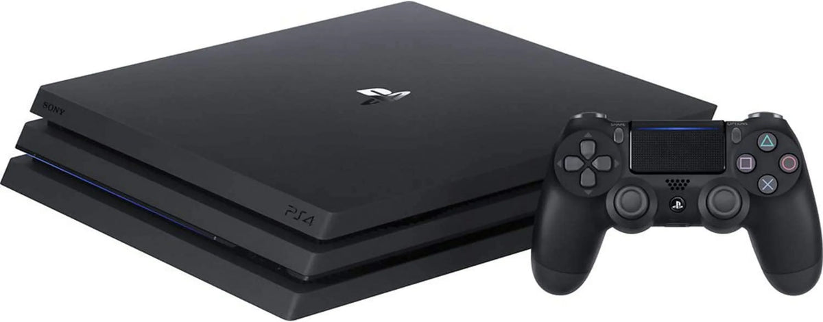 Pre-Owned  PlayStation 4 Pro 1TB Gaming Console Black Headset 2 Controller With BOLT AXTION Cleaning Kit Bundle (Refurbished: Like New)