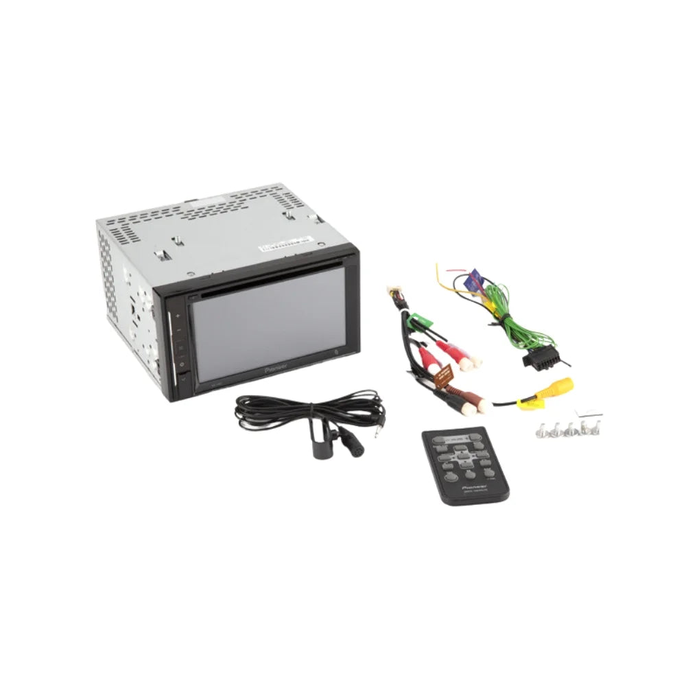 KIT4907 Bundle for 2004-2005 Nissan Titan W/ Pioneer Double DIN Car Stereo with Bluetooth/Backup Camera/Installation Kit/in-Dash DVD/CD AM/FM 6.2" WVGA Touchscreen Digital Media Receiver