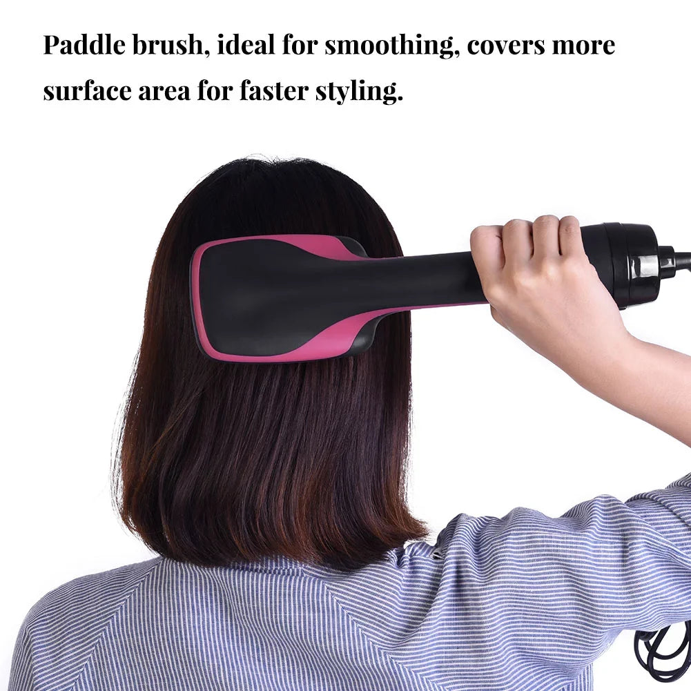 2 In 1 Multifunctional Anion Hair Dryer Brush Comb Styler Hairdressing Tool, Hair Blow Dryer, Paddle Brush