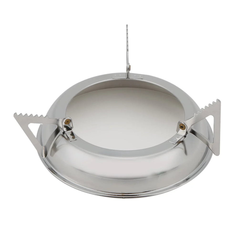 Lixada Folding Camping Stove - Stainless Steel Wood Burning Stove with Foldable Handles and Tray for Backpacking and Hiking