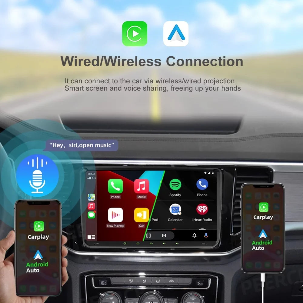 JMANCE 9 inch Android Car GPS Navigation for VW Volkswagen Golf Polo Tiguan Passat Jetta with  Carplay Android Auto BT WiFi RDS DSP FM with Backup Camera