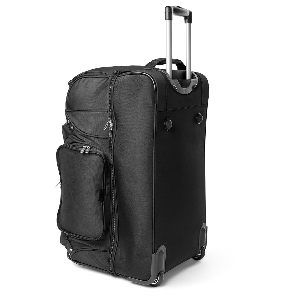 MOJO Baltimore Orioles Black 27'' 2-Wheel Drop Bottom Rolling Duffel Bag