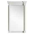 Savannah & Providence Mirror, Bright White. 23 in