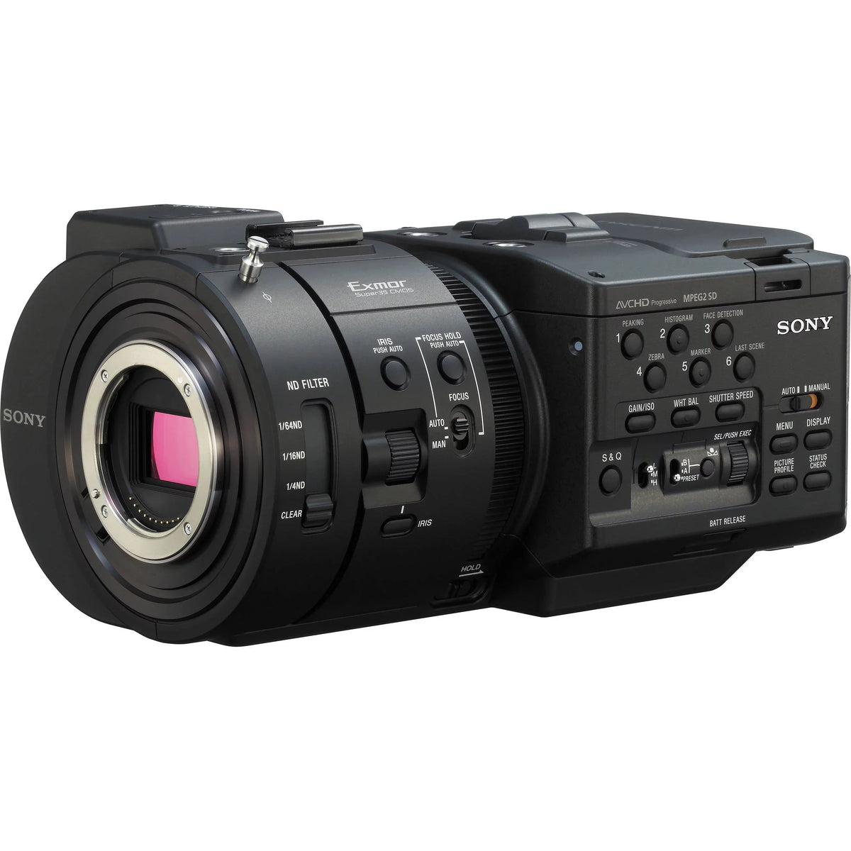 NEX-FS700 R 4K Sensor High Speed NXCAM Super35 Camcorder Body, 8.3MP HD, 3.5" LCD Screen, Up to 960fps Super Slow M