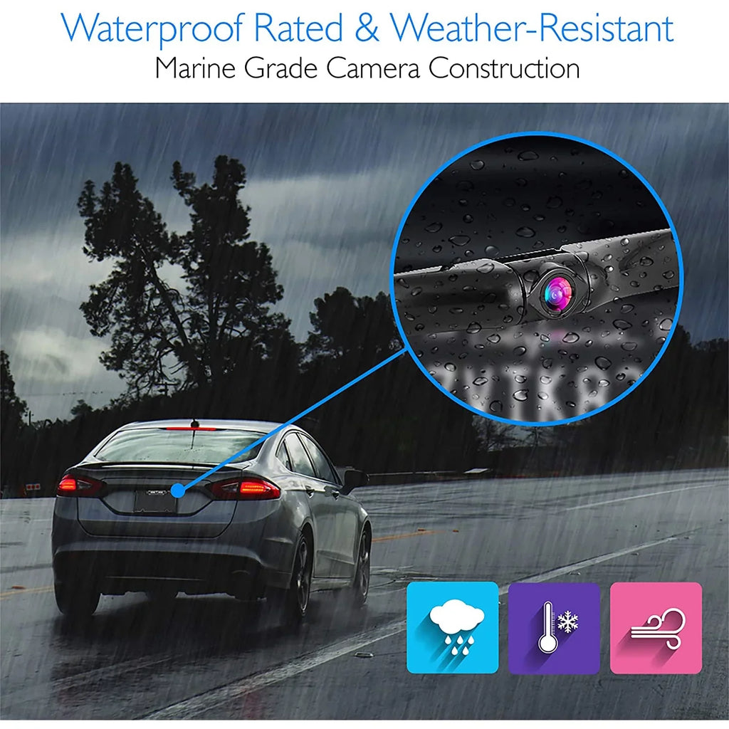 Pyle PLCM7500 7" LCD Rearview Car Backup Camera and Monitor Reverse Assist Kit
