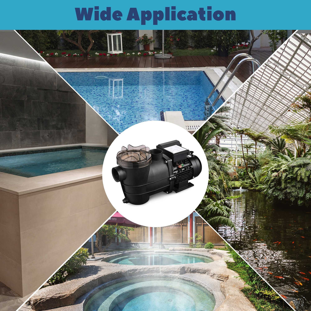 Yescom 16" Sand Filter System w/ 3/4HP Pump Above Ground Swimming Pool Pond 7-Way Valve