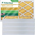 Filterbuy 10x25x4 MERV 11 Pleated HVAC AC Furnace Air Filters (5-Pack)