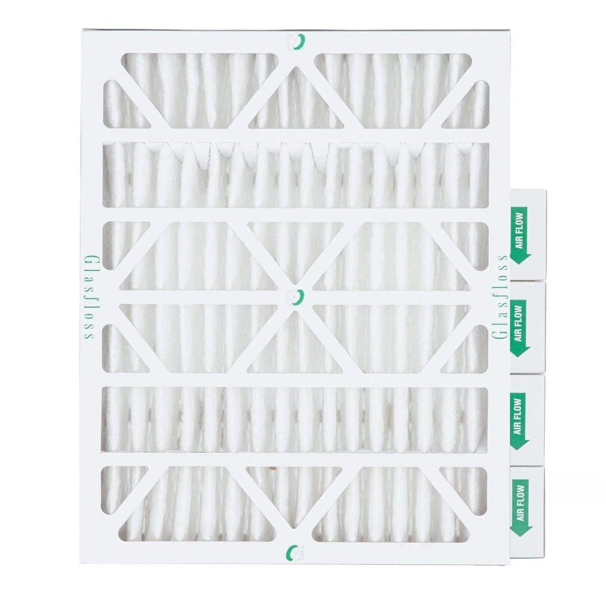 ( Quantity 5 ) Exact Size: 19-3/8 x 23-3/8 x 3-3/4. 20x24x4 MERV 10 Pleated HVAC Air Filters by Glasfloss