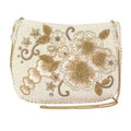 Mary Frances Radiance Crossbody Bridal Clutch Beaded White Bride Handbag Bag NEW