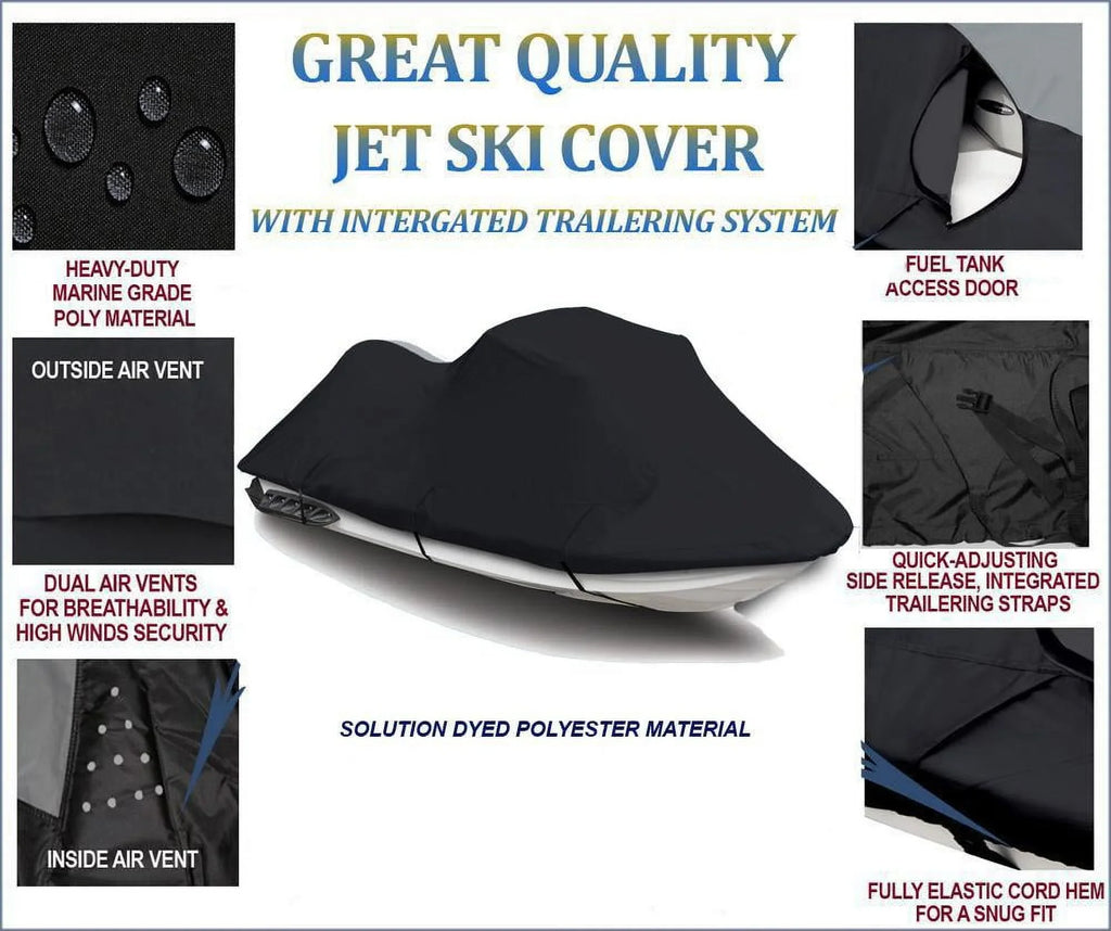 BLACK 600 DENIER JetSki shield suitable for Sea Doo Sea-Doo GTi 1997 1998 1999 2000 Jet Ski wrap PWC