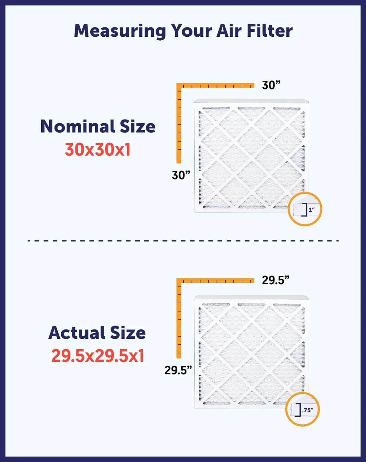 Filter King 36x64.5x1 Air Filter | 4-PACK | MERV 8 HVAC Pleated A/C Furnace Filters | MADE IN USA | Actual Size: 36 x 64.5 x .75"