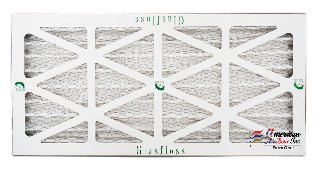 Glasfloss Air Filter 12x25x2 - 2" MERV 10 - (Pack of 4) - Pleated AC or HVAC Air Filter - Furnace Air Filter - Home or Office - Made In The USA.