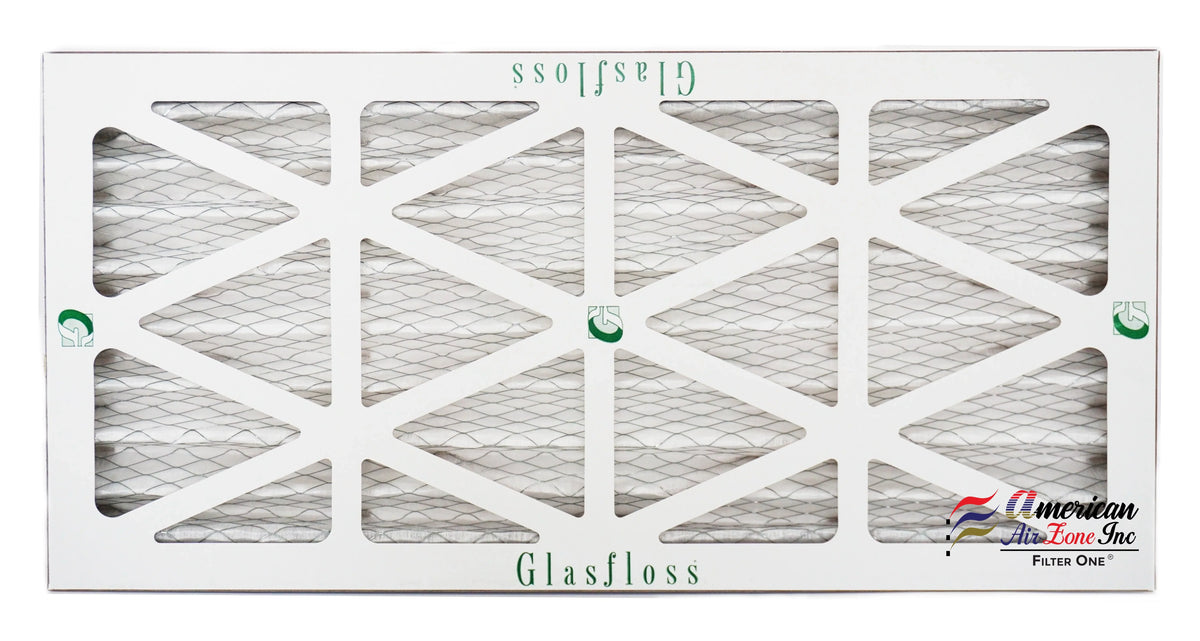 Glasfloss Air Filter 12x25x2 - 2" MERV 10 - (Pack of 4) - Pleated AC or HVAC Air Filter - Furnace Air Filter - Home or Office - Made In The USA.
