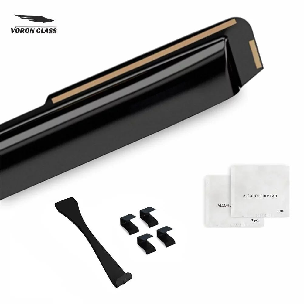 Voron Glass in-Channel Extra Durable Rain Guards for Hyundai Santa Fe 2019-2024, Window Deflectors, Vent Window Visors, 4 Pieces - 200473