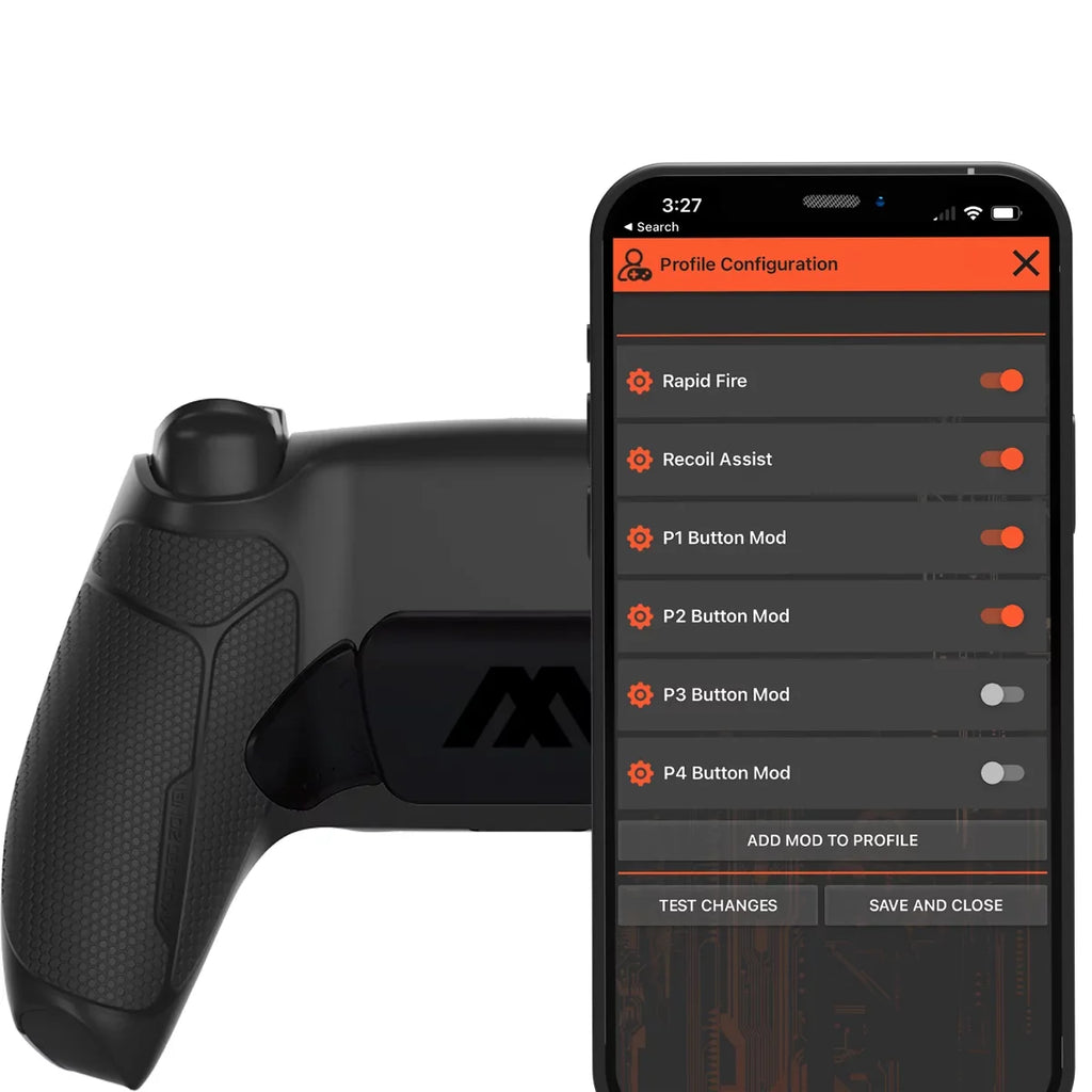 Black ModdedZone Extreme Modded Controller + Anti Recoil 2 Remap Buttons & Interchangeable Thumbsticks & Hair Triggers, Tactical Buttons appropriate with PS5 Custom Controller PC FPS