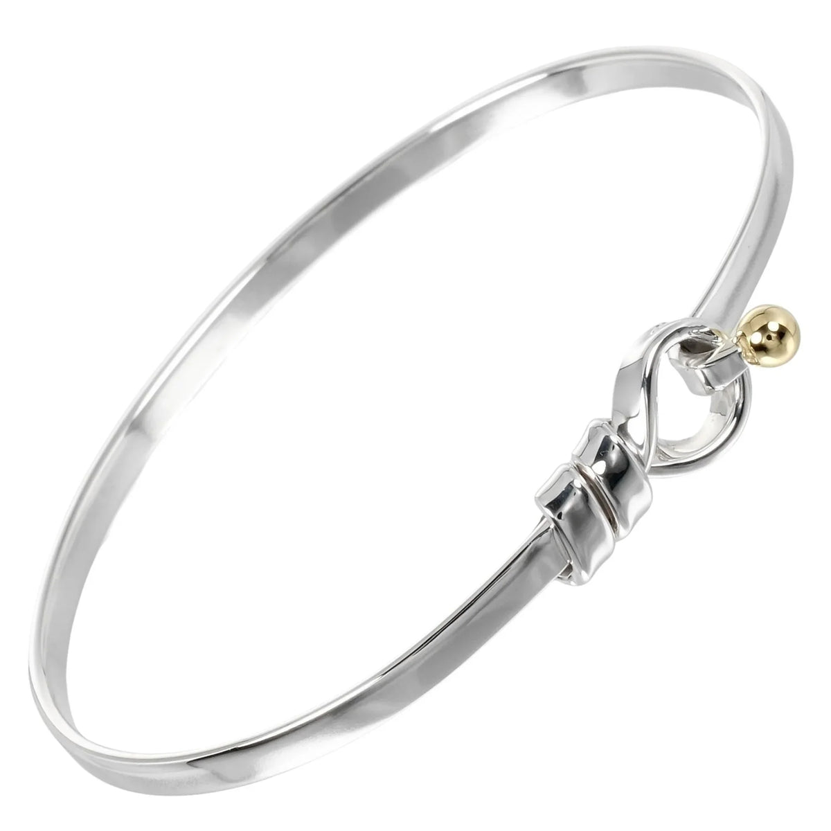 9.15g I132724015 (Good). Love Knot Bracelet, 925 Silver, 18K Gold, Approx. Pre-Owned Tiffany & Co