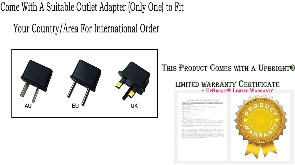UpBright AC Adapter matching with Designs for Vision LED Day Lite HDI DayLite DVI-LEDSC DVI-LEDSR DVI-LEDDC 7.4VDC 7.4V Li-Ion Battery Charger 4912-0000-2019 Cell-Con 2240 8.4V DC Power Supply Cord
