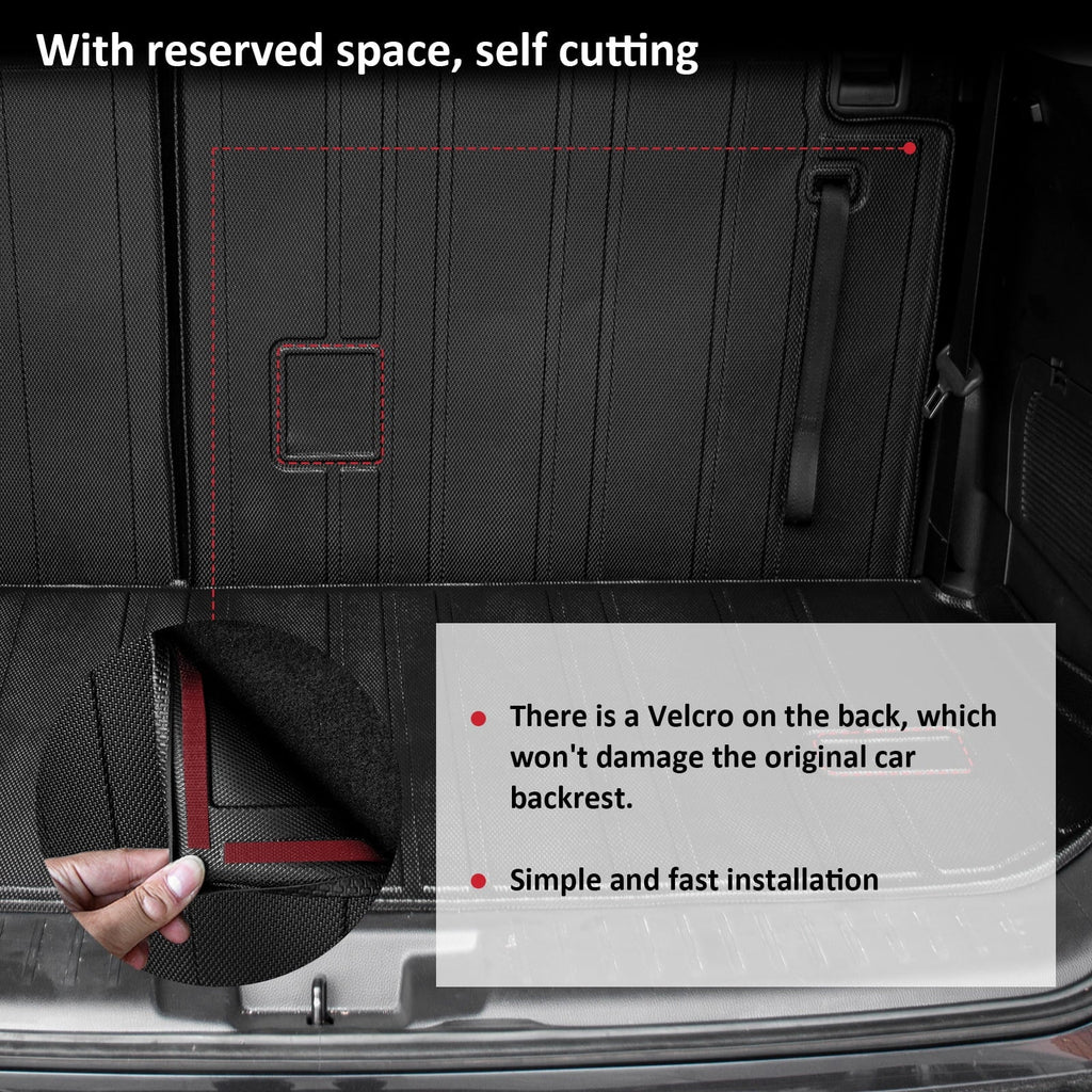 Fit 2020-2024  Highlander Trunk Mat with Backrest Mats Car Cargo Liner Highlander Accessories