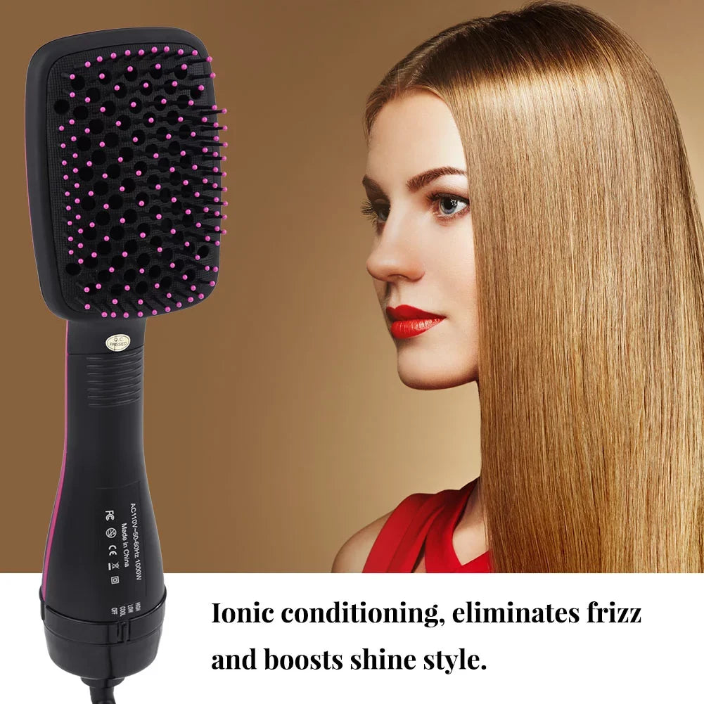 2 In 1 Multifunctional Anion Hair Dryer Brush Comb Styler Hairdressing Tool, Hair Blow Dryer, Paddle Brush