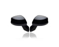 Door Mirror - suitable/Replacement for '12-12 Honda Civic Sedan/Coupe-DX - Manual Without Side View Camera, Textured - Pair, Left Driver + Right Passenger Set - 76208TR0A11, 76258TR3A11
