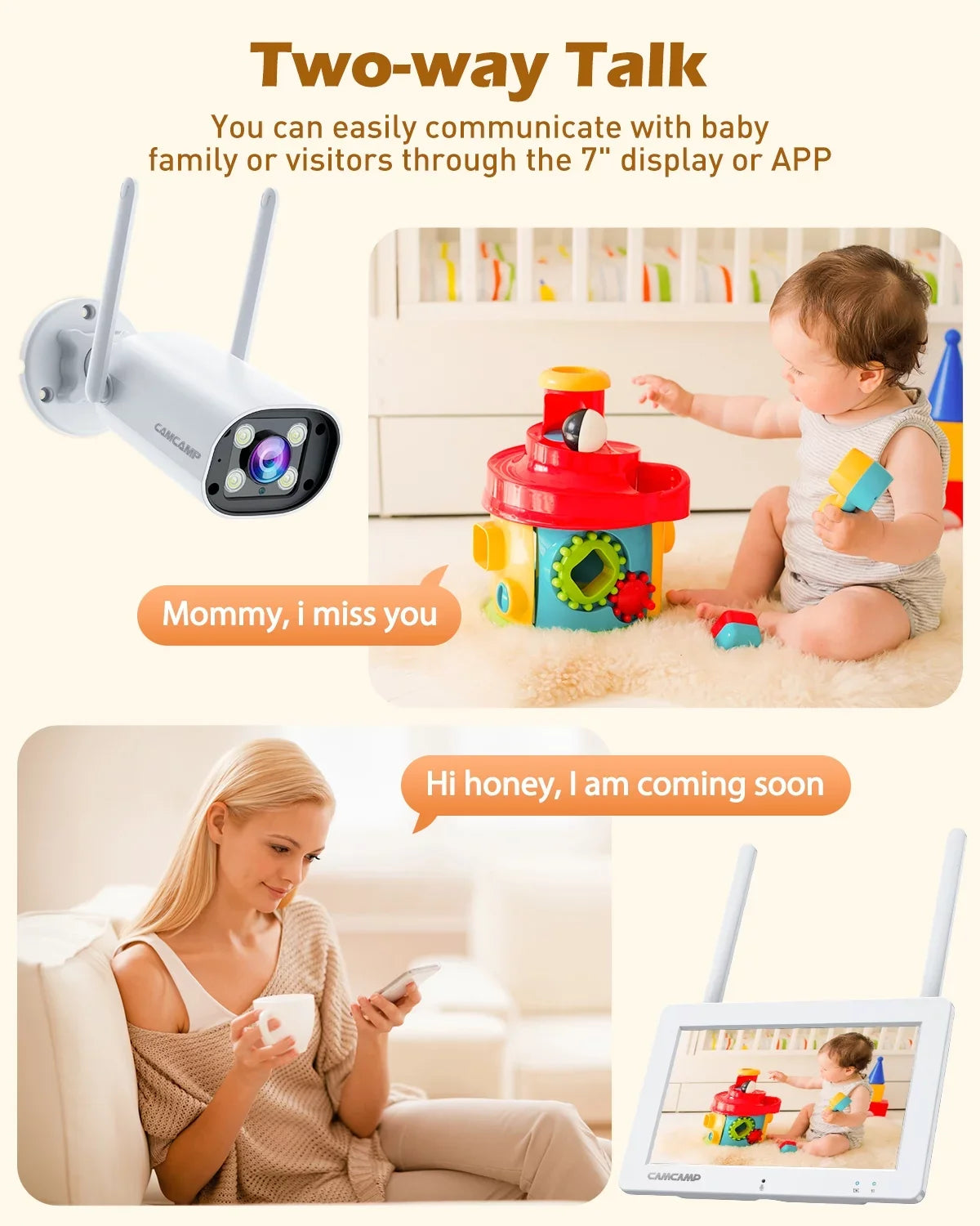 Toguard W300  Security Camera System 8CH 1080P NVR 4Pc, Waterproof Wi-Fi CCTV Surveillance with Email Alert, Night Vision, Remote Access, Motion Alert & Detection (Only Supports 2.4GHz Wi-Fi)