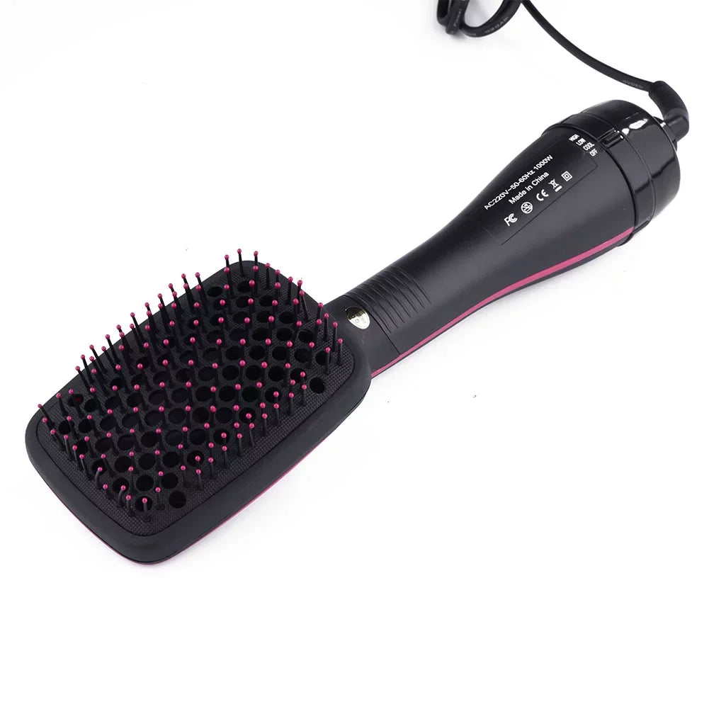 2 In 1 Multifunctional Anion Hair Dryer Brush Comb Styler Hairdressing Tool, Hair Blow Dryer, Paddle Brush