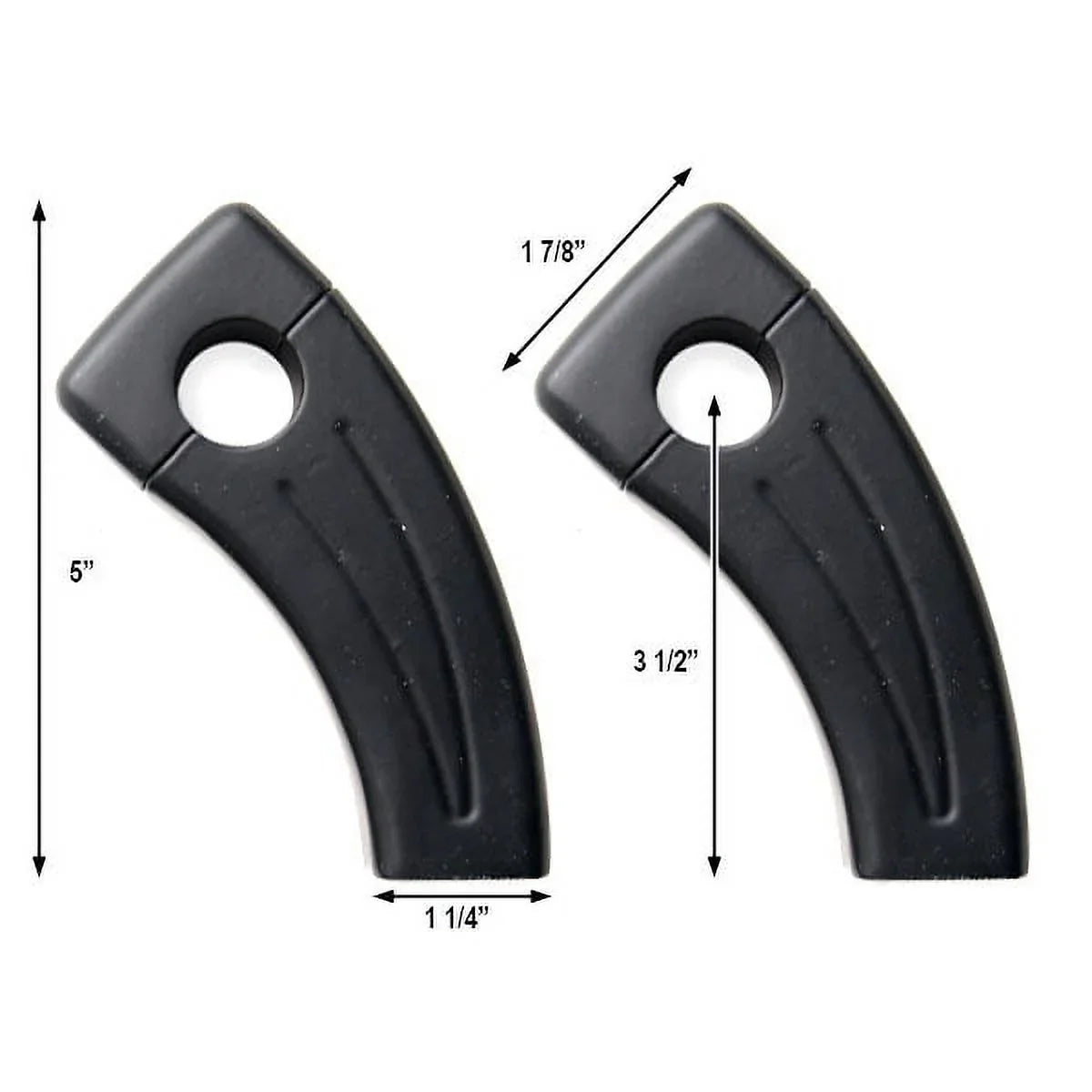 Krator 3.5" Black Bike Handlebar Pullback Risers 7/8" suitable with Yamaha XS 360 400 500 650 750 850 900 1100