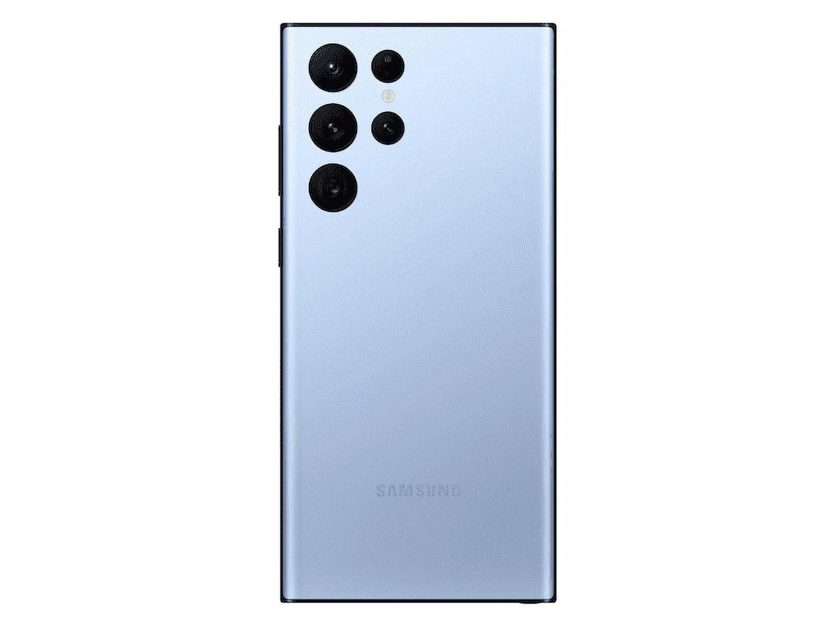 Open Box  Galaxy S22 Ultra 5G S908U1 256GB Factory Unlocked (Sky Blue) Cellphone