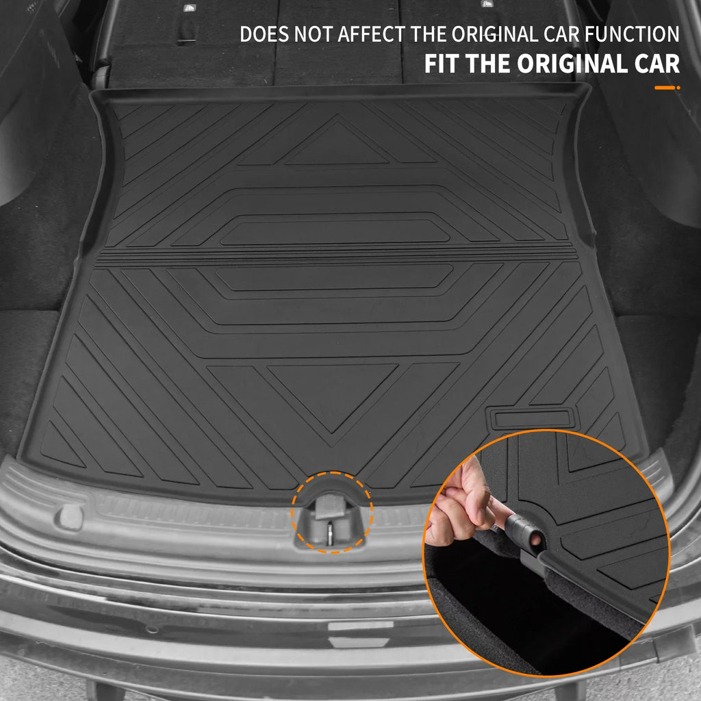 Fit 2020 2021 2022 2023 Tesla Model Y Floor Mats Trunk Mats All elements Cargo Liners for Tesla Model Y Accessories (Trunk Mats+Floor Mats)