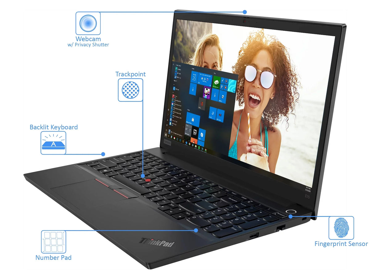thinkPad E15 Gen 2 Laptop, 15.6" IPS FHD Display,  Core i7-1165G7 Upto 4.7GHz, 16GB RAM, 1TB NVMe SSD, HDMI, Thunderbolt, Wi-Fi, Bluetooth, Windows 10 Pro