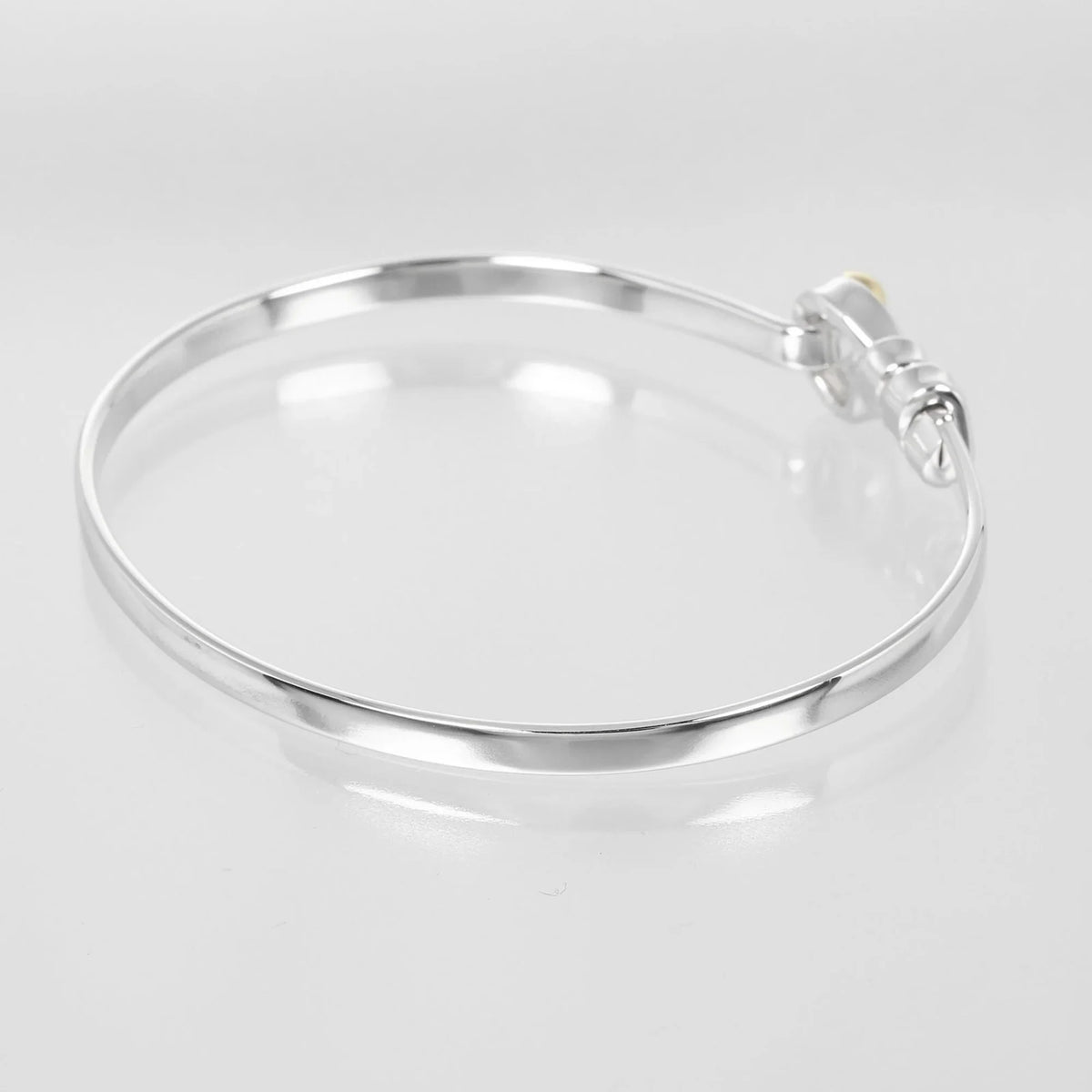 9.15g I132724015 (Good). Love Knot Bracelet, 925 Silver, 18K Gold, Approx. Pre-Owned Tiffany & Co