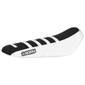 Ribbed Seat shield - appropriate Fit for Sur Ron Sur-Ron Light Bee MX & X E-Bike #349 (White & Black w/White Ribs)
