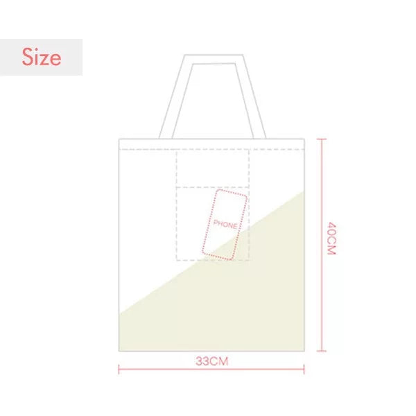 Blue Checal Molecular Structure Illustration Expression Sack Canvas Tote Shoulder Bag
