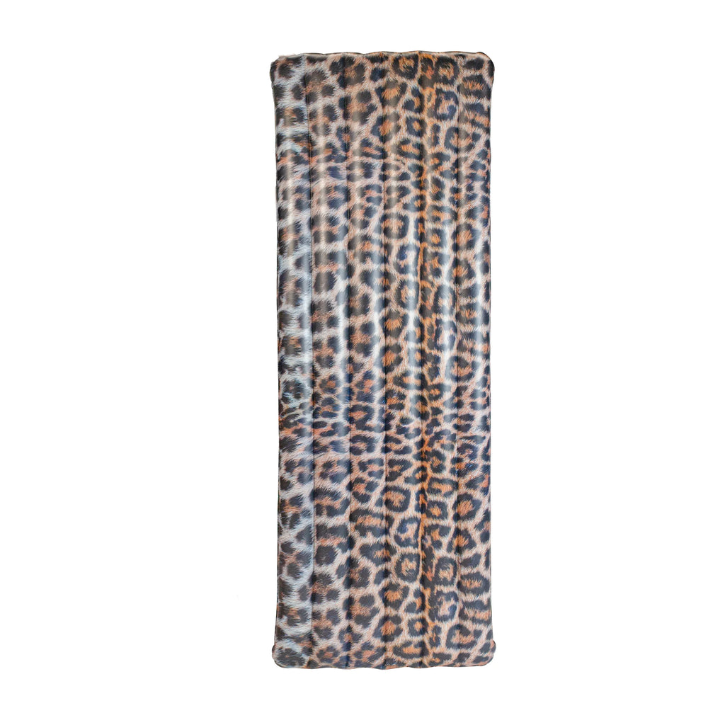 PoolCandy Safari Collection Brown Leopard Print Deluxe 74" Pool Raft