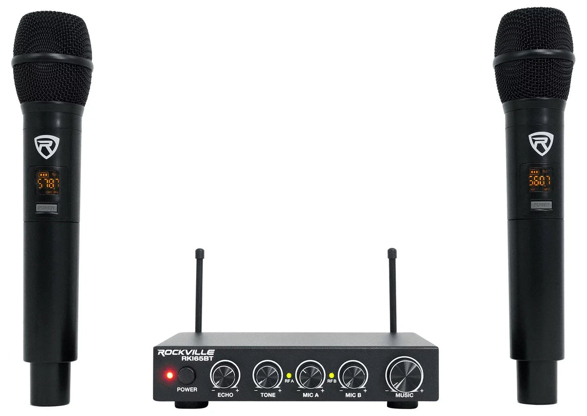 Rockville RKI65BT Karaoke Microphone System For Tablet/Smatphone/Laptop/TV+LED's