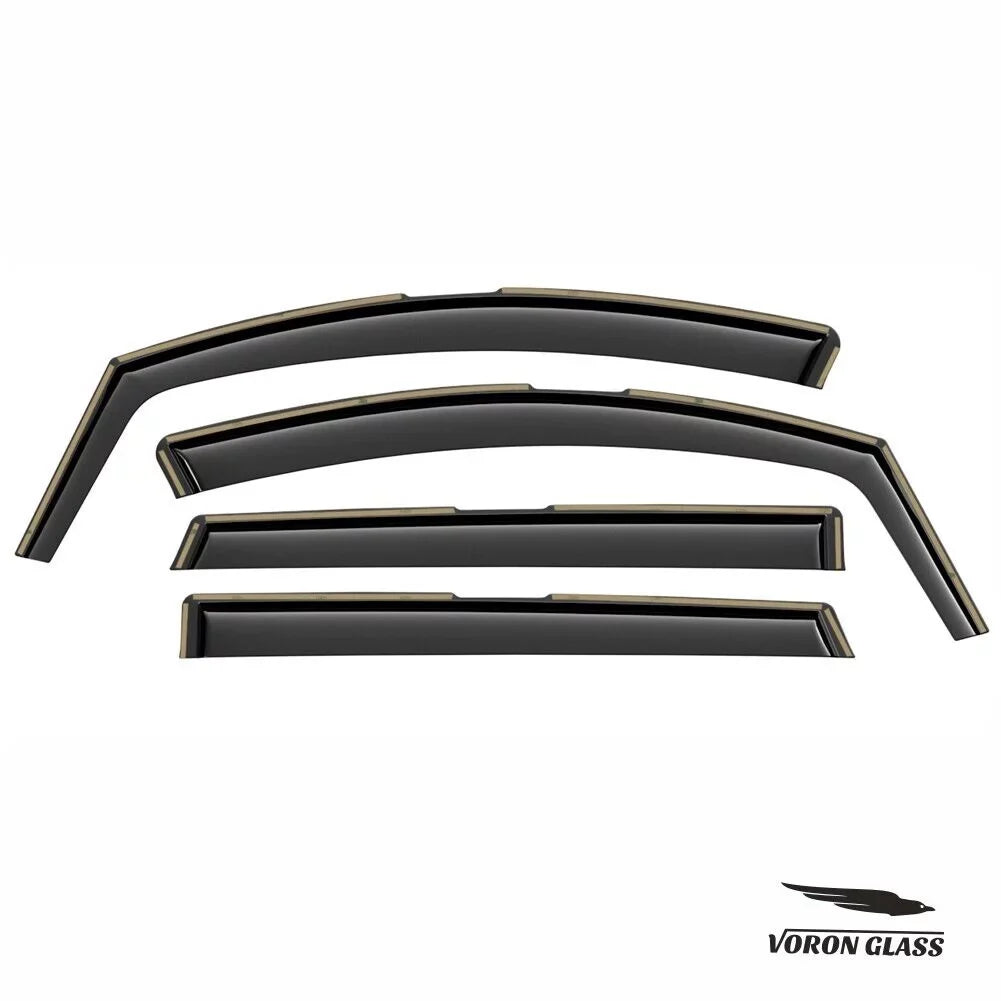 Voron Glass in-Channel Extra Durable Rain Guards for Hyundai Santa Fe 2019-2024, Window Deflectors, Vent Window Visors, 4 Pieces - 200473