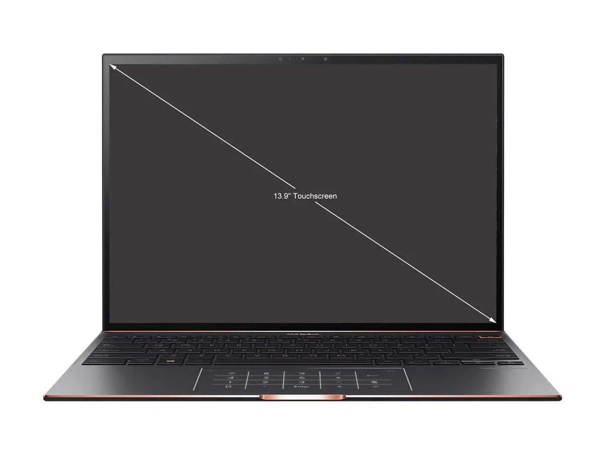 ZenBook S Ultra Slim Laptop, 13.9" 3300x2200 3:2 500nits Touch Display,  Evo Platform Core i7-1165G7 CPU, 16GB RAM, 1TB SSD, Thunderbolt 4, TPM, Windows 10 Pro, Jade Black, UX393EA-XB77T