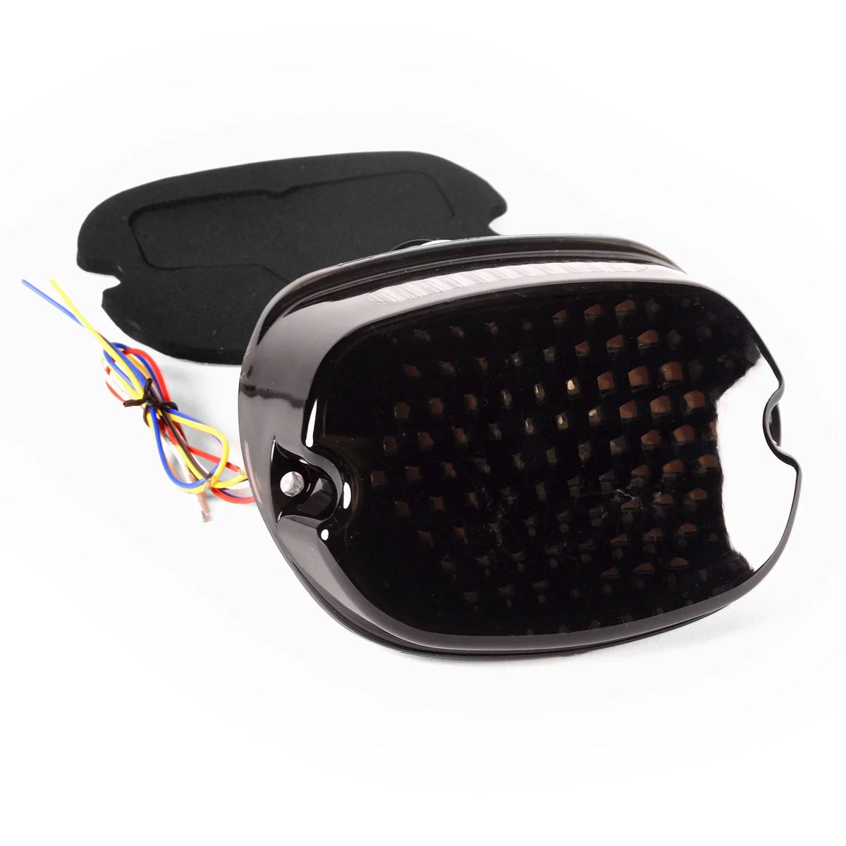 Krator Low Profile Smoke LED Tail Light Turn Signals Brake Light Running Light appropriate with Harley Davidson Ultra Classic Electra Glide CVO FLHTCUSE 2006-2013 - Fits Most 6-1/4" Round Headlights