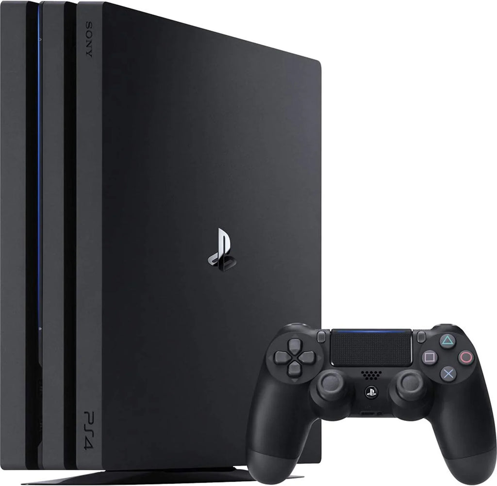 Pre-Owned  PlayStation 4 Pro 1TB Gaming Console Black HDMI Cable With BOLT AXTION Cleaning Kit Bundle (Refurbished: Like New)