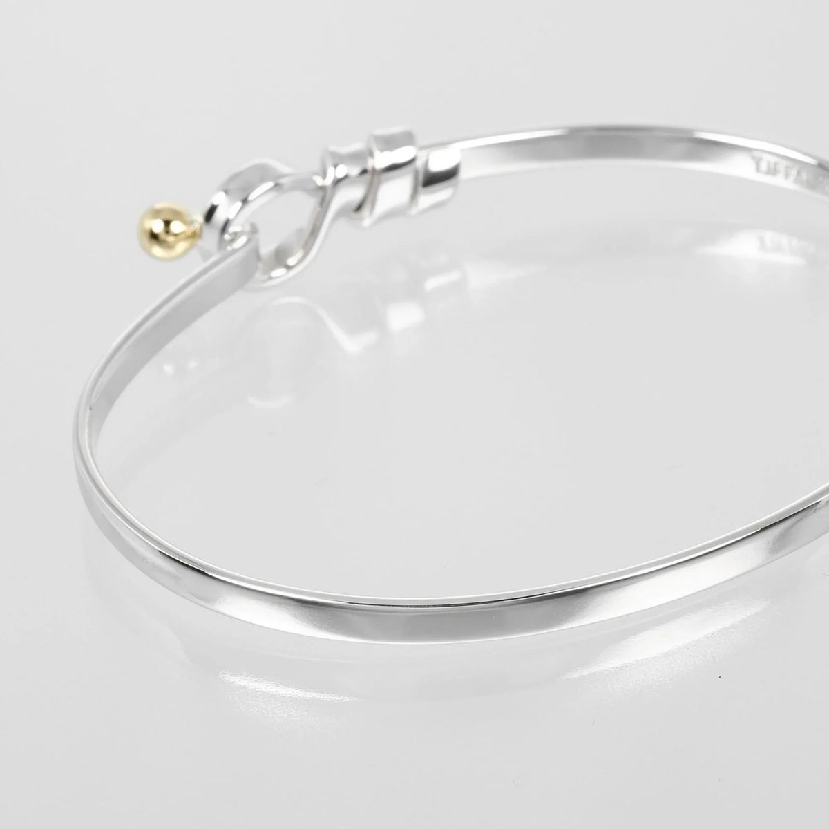 9.15g I132724015 (Good). Love Knot Bracelet, 925 Silver, 18K Gold, Approx. Pre-Owned Tiffany & Co