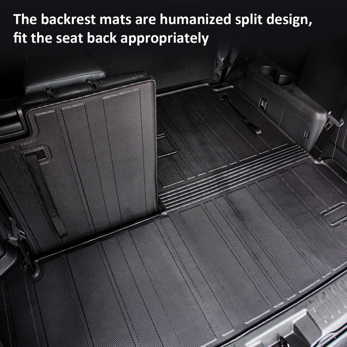 Fit 2020-2024  Highlander Trunk Mat with Backrest Mats Car Cargo Liner Highlander Accessories