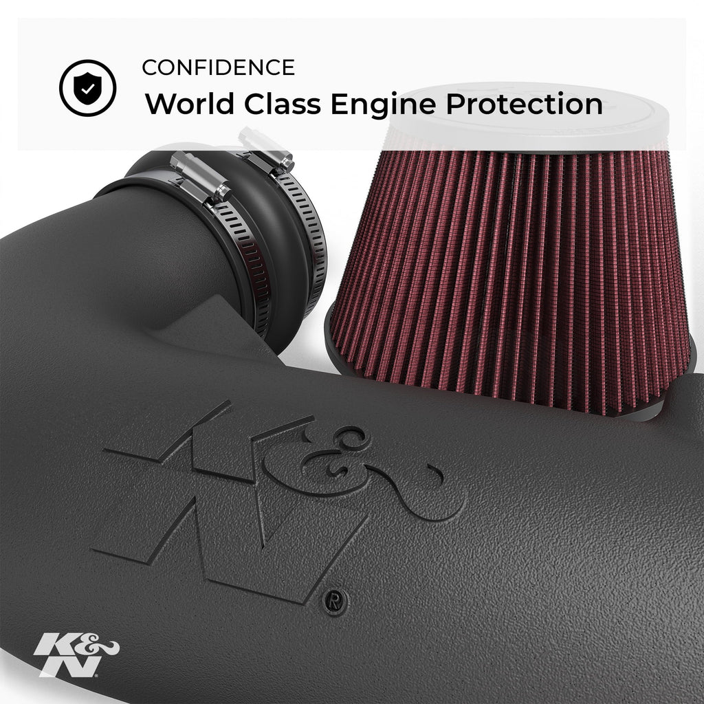 K&N Cold Air Intake Kit: High Performance, Guaranteed to Increase Horsepower: 50-State Legal: 2003  (Crown Victoria)57-2553