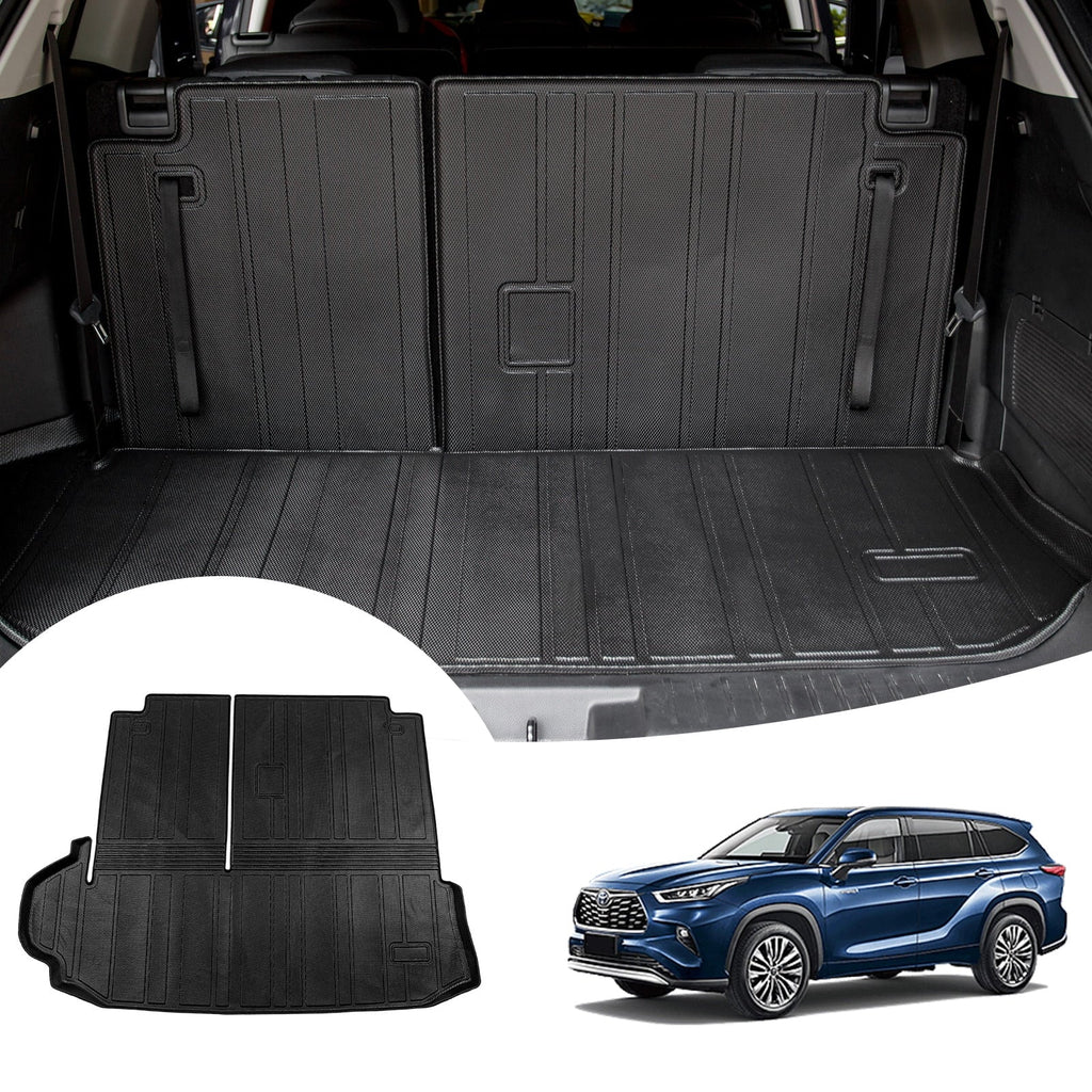 Fit 2020-2024  Highlander Trunk Mat with Backrest Mats Car Cargo Liner Highlander Accessories